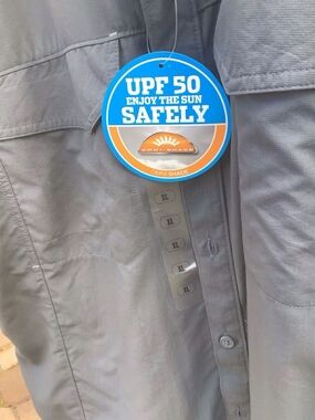 Columbia Omni-Shade Sun Protection Shirt in Charcoal Gray